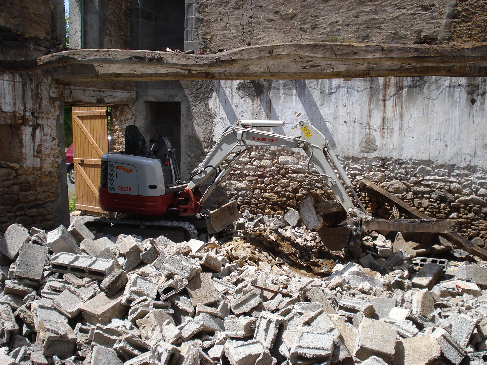 Démolition à Puygaillard-de-Quercy